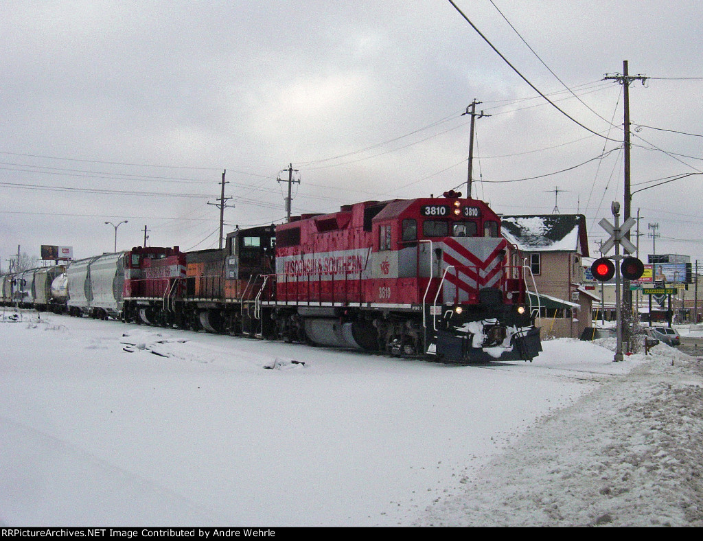 The WSOR passes Granville Station on its way into the city